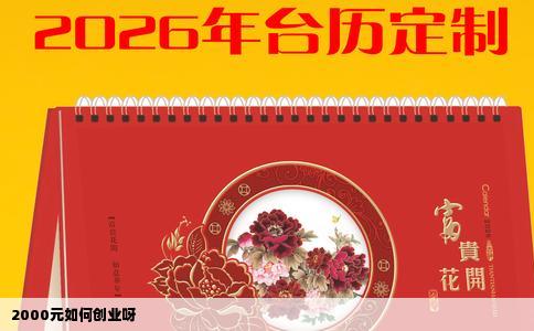 2000元如何创业呀