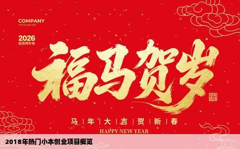 2018年热门小本创业项目概览