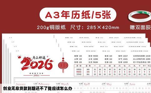 创业无息贷款到期还不了我应该怎么办