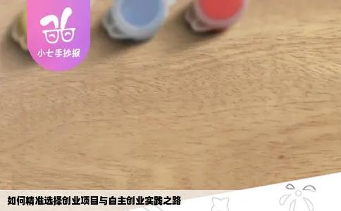 如何精准选择创业项目与自主创业实践之路