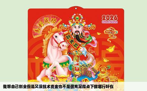 我想自己创业但是又没技术资金也不是很充足指点下做哪行好在