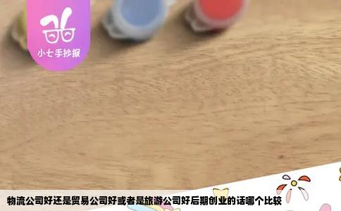 物流公司好还是贸易公司好或者是旅游公司好后期创业的话哪个比较