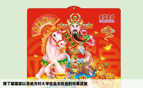 想了解国家以及地方对大学生自主创业的优惠政策