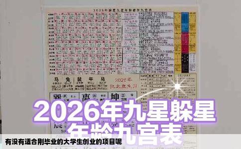 有没有适合刚毕业的大学生创业的项目呢