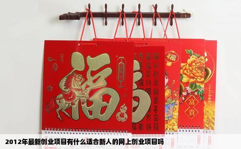 2012年最新创业项目有什么适合新人的网上创业项目吗