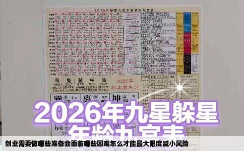 创业需要做哪些准备会面临哪些困难怎么才能最大限度减小风险