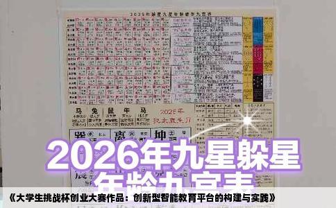 《大学生挑战杯创业大赛作品：创新型智能教育平台的构建与实践》