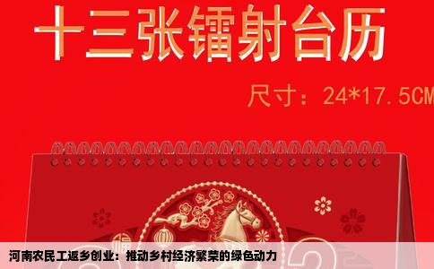 河南农民工返乡创业：推动乡村经济繁荣的绿色动力
