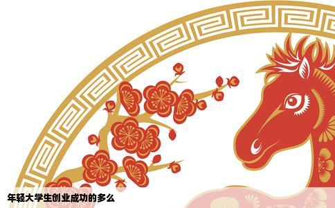 年轻大学生创业成功的多么