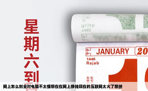 网上怎么创业对电脑不太懂想在在网上挣钱现在的互联网太火了想拼