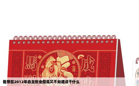 我想在2012年自主创业但是又不知道该干什么