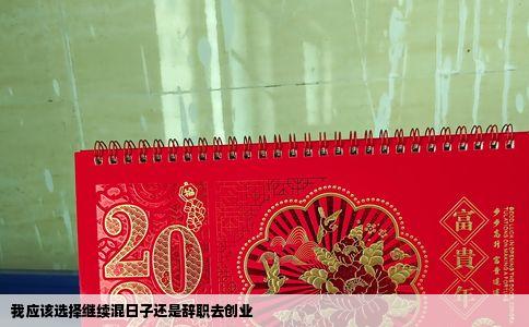 我应该选择继续混日子还是辞职去创业