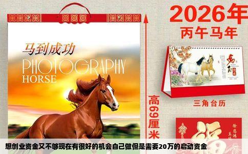 想创业资金又不够现在有很好的机会自己做但是需要20万的启动资金