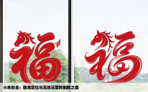 小本创业：精准定位与高效运营的制胜之道