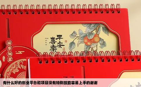 有什么好的创业平台和项目没有特别技能容易上手的谢谢