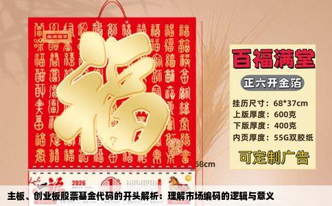 主板、创业板股票基金代码的开头解析：理解市场编码的逻辑与意义